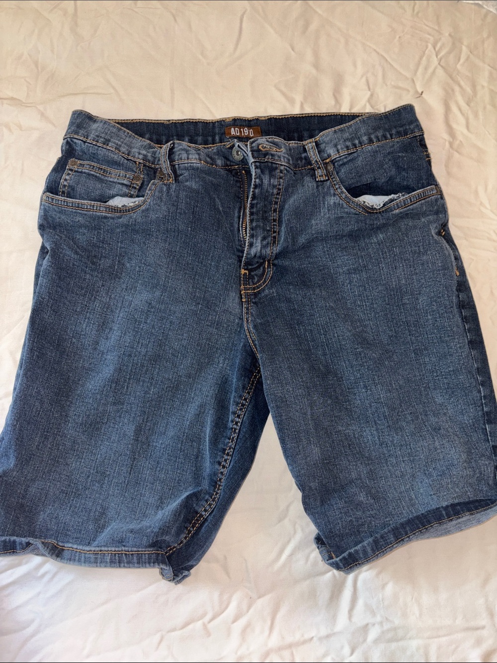 Men’s Dark Blue Denim Jean Shorts
